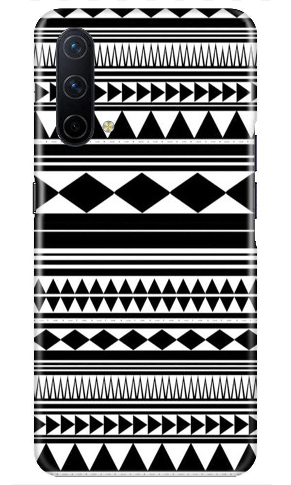 Black white Pattern Mobile Back Case for OnePlus Nord CE 5G (Design - 5) Black white Pattern Case for OnePlus Nord CE 5G