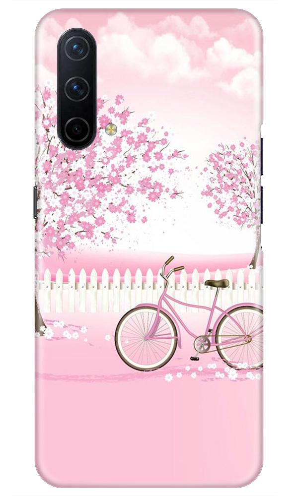 Pink Flowers Cycle Mobile Back Case for OnePlus Nord CE 5G (Design - 102) Pink Flowers Cycle Case for OnePlus Nord CE 5G (Design - 102)