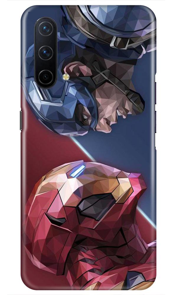 Ironman Captain America Mobile Back Case for OnePlus Nord CE 5G (Design - 245) Ironman Captain America Case for OnePlus Nord CE 5G (Design No. 245)