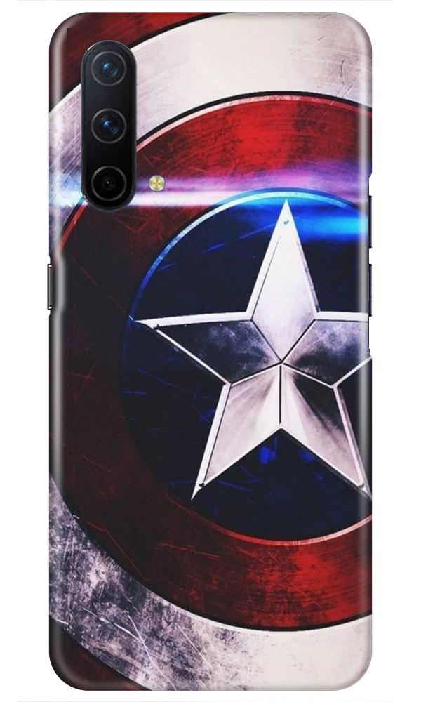 Captain America Shield Mobile Back Case for OnePlus Nord CE 5G (Design - 250) Captain America Shield Case for OnePlus Nord CE 5G (Design No. 250)
