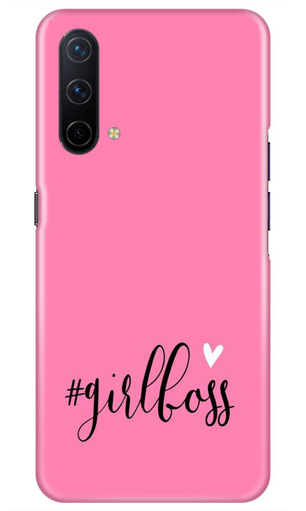 Girl Boss Pink Mobile Back Case for OnePlus Nord CE 5G (Design - 269) Girl Boss Pink Case for OnePlus Nord CE 5G (Design No. 269)