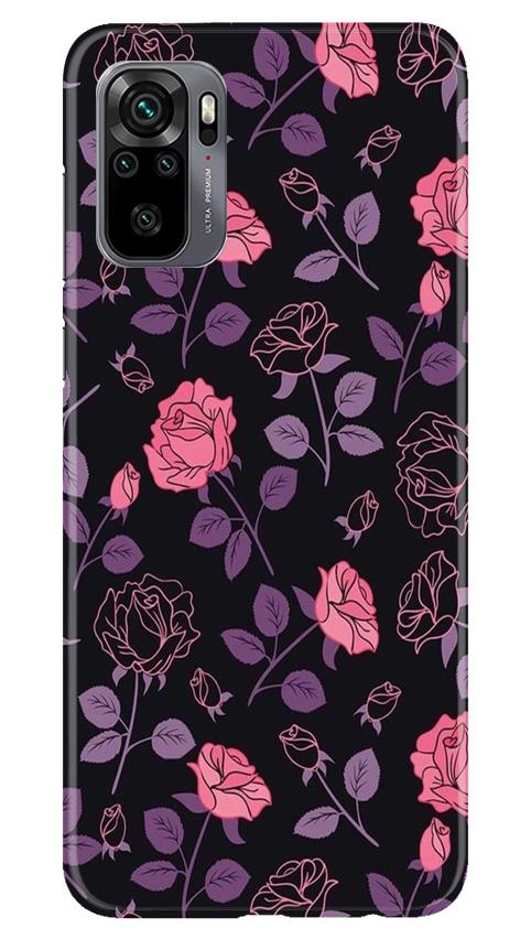 Rose Pattern Mobile Back Case for Redmi Note 10 (Design - 2) Rose Pattern Case for Redmi Note 10