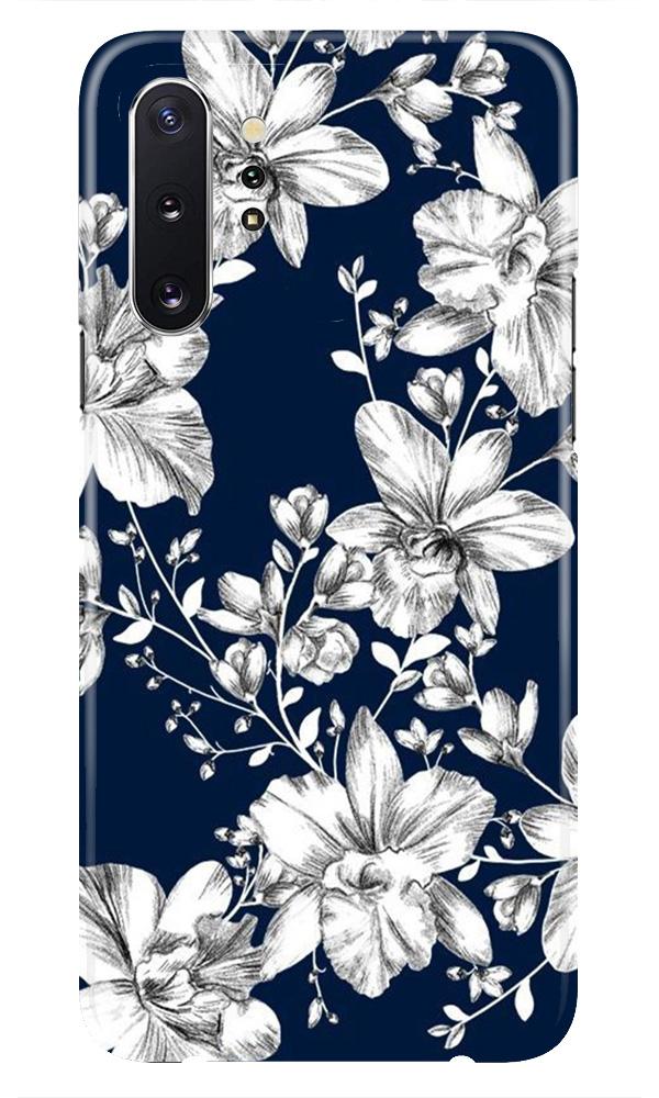 White flowers Blue Background Mobile Back Case for Samsung Galaxy Note 10 (Design - 14) White flowers Blue Background Case for Samsung Galaxy Note 10