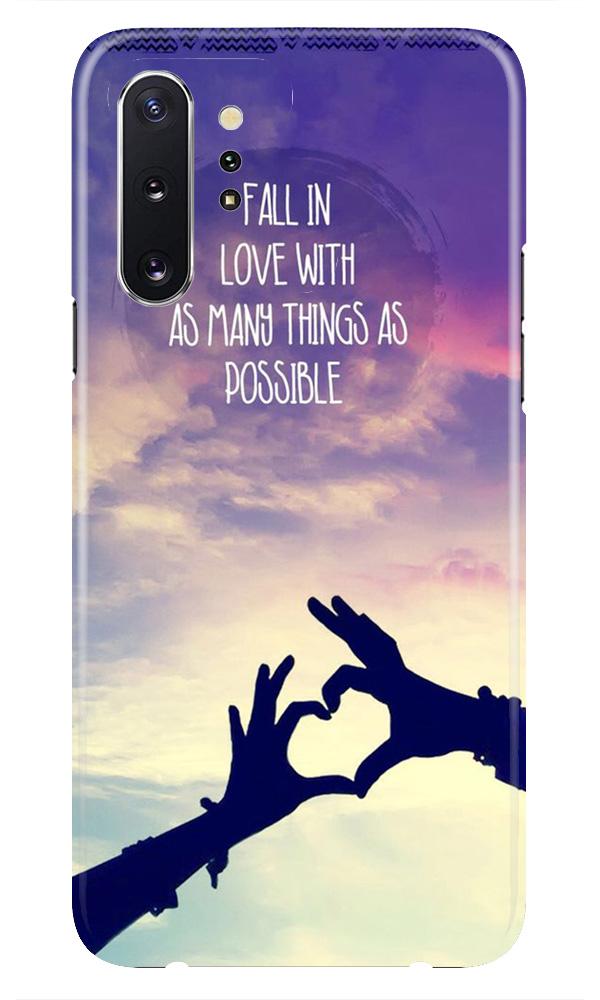 Fall in love Mobile Back Case for Samsung Galaxy Note 10 Plus (Design - 50) Fall in love Case for Samsung Galaxy Note 10 Plus