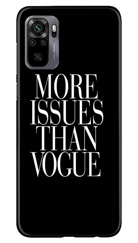 More Issues than Vague Mobile Back Case for Redmi Note 10 (Design - 74) More Issues than Vague Case for Redmi Note 10