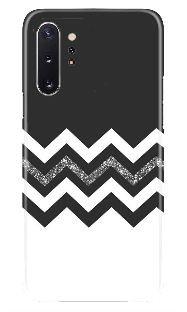 Black white Pattern2Mobile Back Case for Samsung Galaxy Note 10 Plus (Design - 83) Black white Pattern2Case for Samsung Galaxy Note 10 Plus