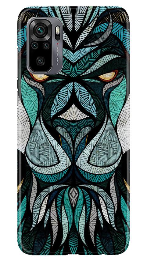 Lion Mobile Back Case for Redmi Note 10 (Design - 97) Lion Case for Redmi Note 10