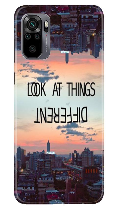 Look at things different Mobile Back Case for Redmi Note 10 (Design - 99) Look at things different Case for Redmi Note 10