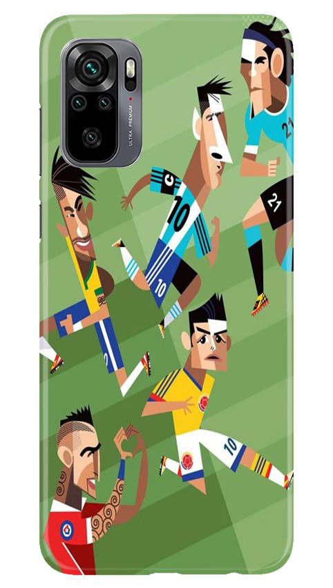 Football Mobile Back Case for Redmi Note 10 (Design - 166) Football Case for Redmi Note 10 (Design - 166)