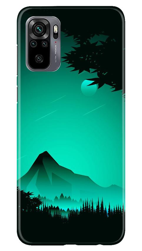 Moon Mountain Mobile Back Case for Redmi Note 10 (Design - 204) Moon Mountain Case for Redmi Note 10 (Design - 204)