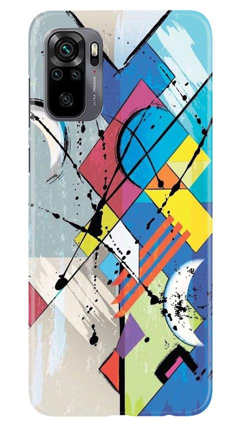 Modern Art Mobile Back Case for Redmi Note 10 (Design - 235) Modern Art Case for Redmi Note 10 (Design No. 235)