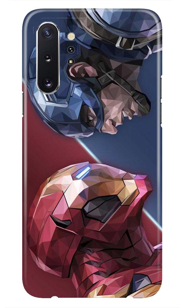Ironman Captain America Mobile Back Case for Samsung Galaxy Note 10 (Design - 245) Ironman Captain America Case for Samsung Galaxy Note 10 (Design No. 245)