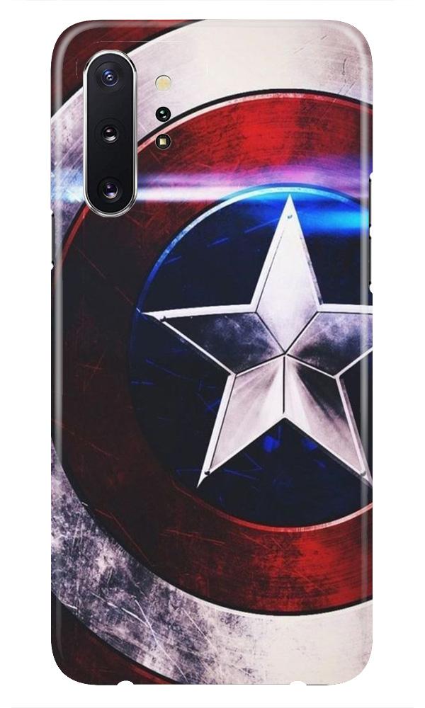 Captain America Shield Mobile Back Case for Samsung Galaxy Note 10 (Design - 250) Captain America Shield Case for Samsung Galaxy Note 10 (Design No. 250)
