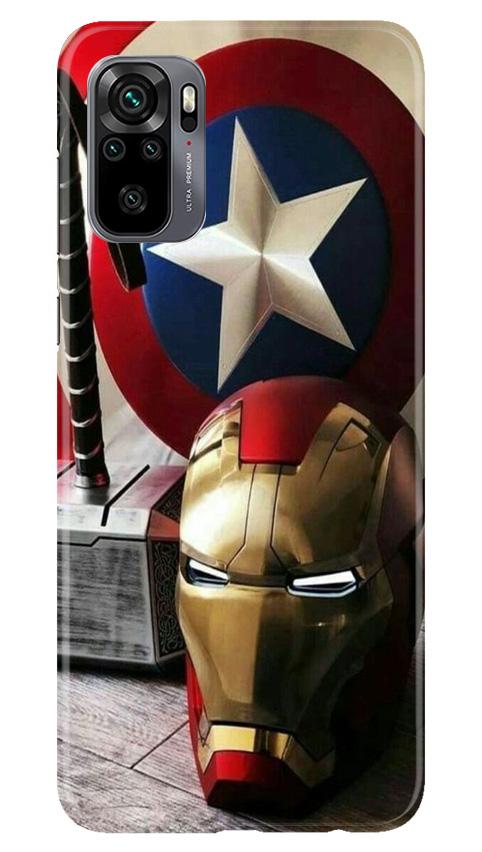 Ironman Captain America Mobile Back Case for Redmi Note 10 (Design - 254) Ironman Captain America Case for Redmi Note 10 (Design No. 254)
