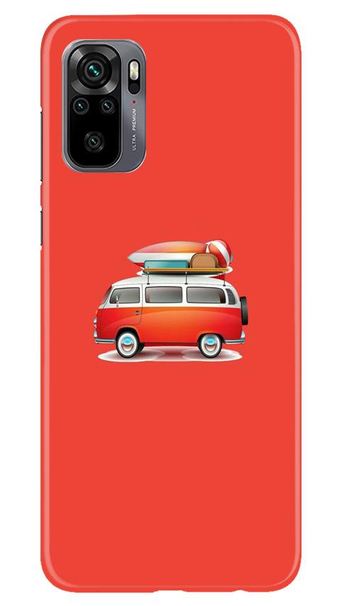 Travel Bus Mobile Back Case for Redmi Note 10 (Design - 258) Travel Bus Case for Redmi Note 10 (Design No. 258)