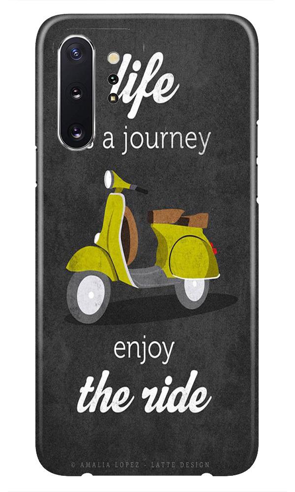 Life is a Journey Mobile Back Case for Samsung Galaxy Note 10 (Design - 261) Life is a Journey Case for Samsung Galaxy Note 10 (Design No. 261)