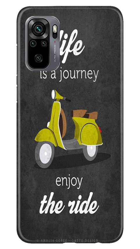 Life is a Journey Mobile Back Case for Redmi Note 10 (Design - 261) Life is a Journey Case for Redmi Note 10 (Design No. 261)