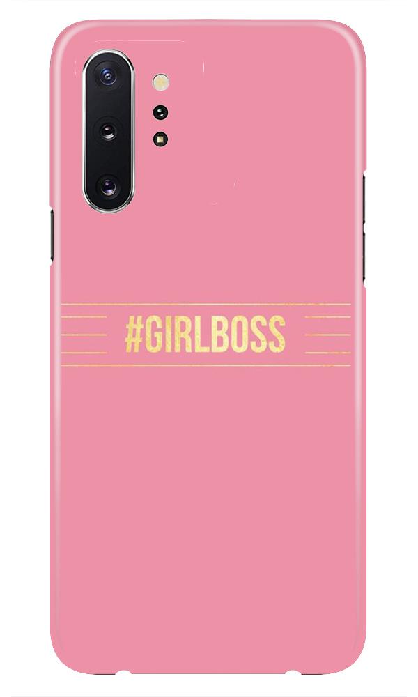 Girl Boss Pink Mobile Back Case for Samsung Galaxy Note 10 (Design - 263) Girl Boss Pink Case for Samsung Galaxy Note 10 (Design No. 263)