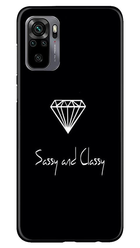 Sassy and Classy Mobile Back Case for Redmi Note 10 (Design - 264) Sassy and Classy Case for Redmi Note 10 (Design No. 264)