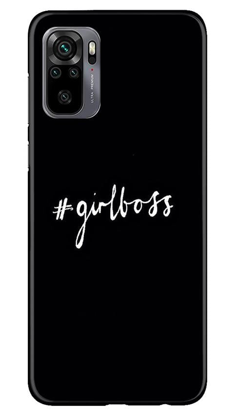 #GirlBoss Mobile Back Case for Redmi Note 10 (Design - 266) #GirlBoss Case for Redmi Note 10 (Design No. 266)