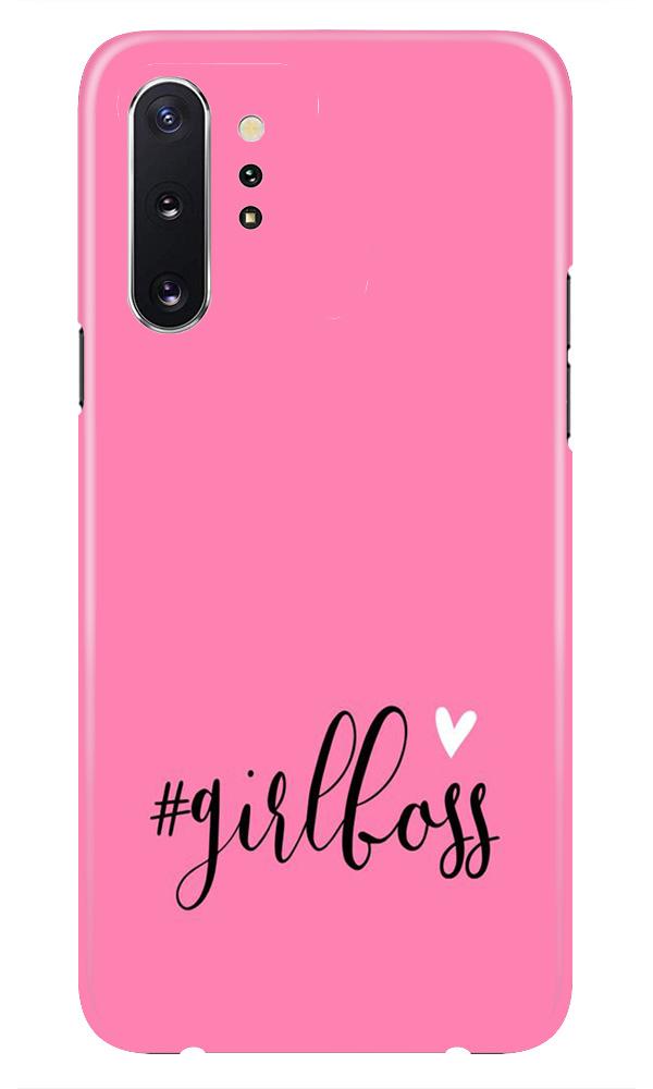 Girl Boss Pink Mobile Back Case for Samsung Galaxy Note 10 (Design - 269) Girl Boss Pink Case for Samsung Galaxy Note 10 (Design No. 269)