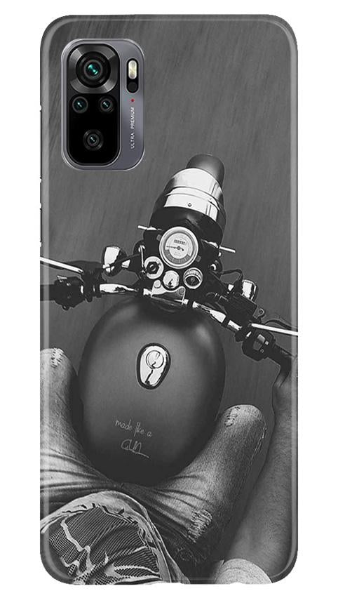 Royal Enfield Mobile Back Case for Redmi Note 10 (Design - 382)