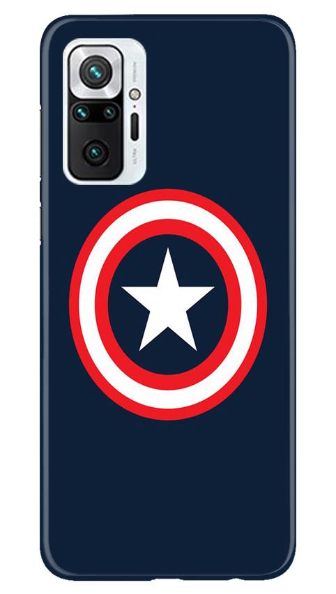 Captain America Mobile Back Case for Redmi Note 10 Pro (Design - 42) Captain America Case for Redmi Note 10 Pro