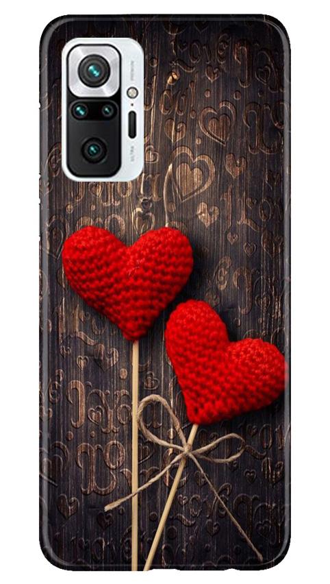 Red Hearts Mobile Back Case for Redmi Note 10 Pro (Design - 80) Red Hearts Case for Redmi Note 10 Pro