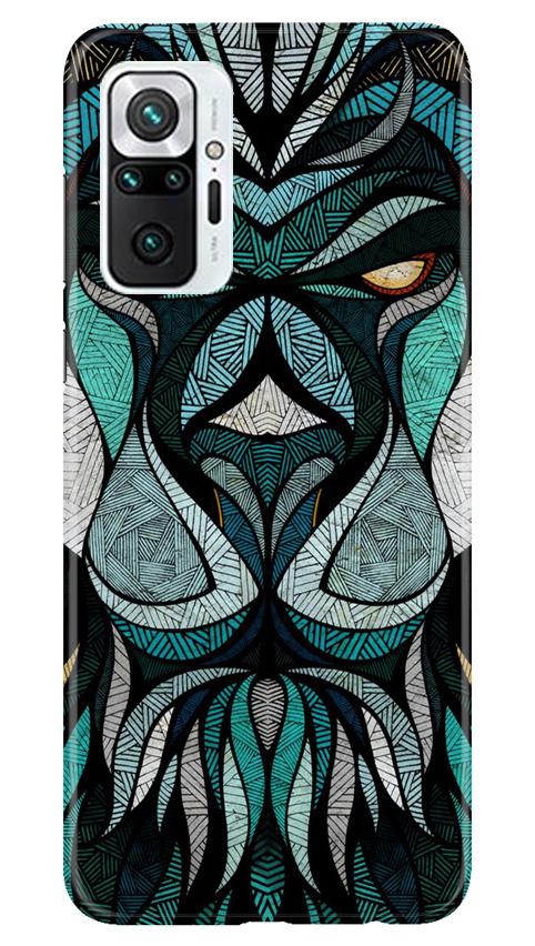 Lion Mobile Back Case for Redmi Note 10 Pro (Design - 97) Lion Case for Redmi Note 10 Pro