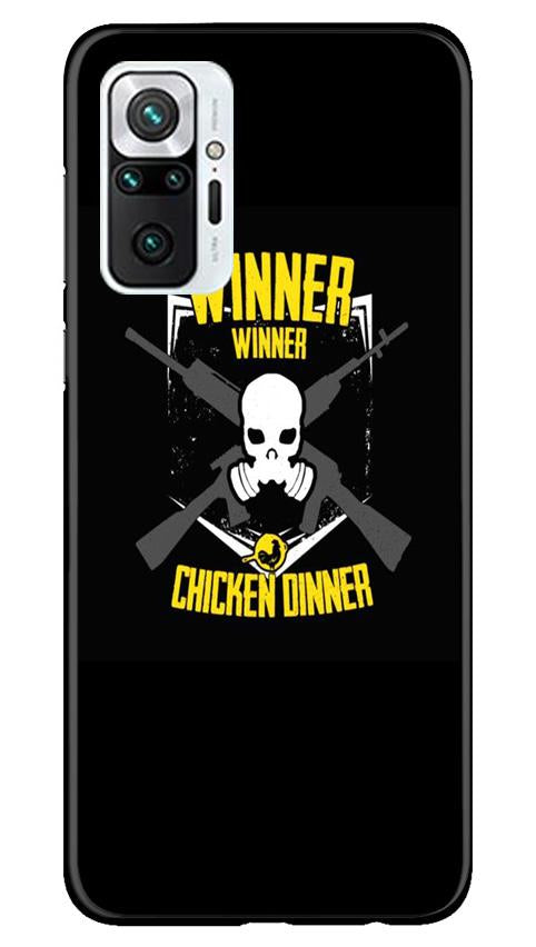 Winner Winner Chicken Dinner Mobile Back Case for Redmi Note 10 Pro Max (Design - 178) Winner Winner Chicken Dinner Case for Redmi Note 10 Pro Max (Design - 178)