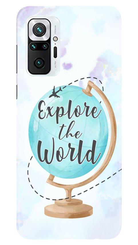 Explore the World Mobile Back Case for Redmi Note 10 Pro (Design - 207) Explore the World Case for Redmi Note 10 Pro (Design No. 207)