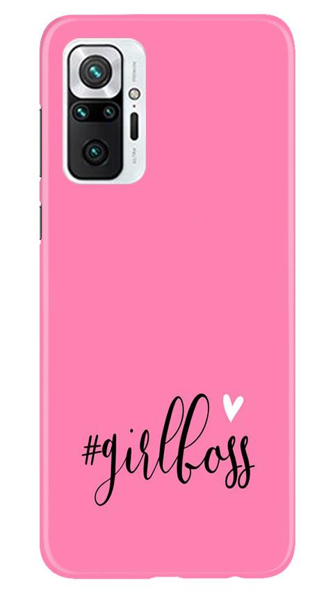 Girl Boss Pink Mobile Back Case for Redmi Note 10 Pro Max (Design - 269) Girl Boss Pink Case for Redmi Note 10 Pro Max (Design No. 269)