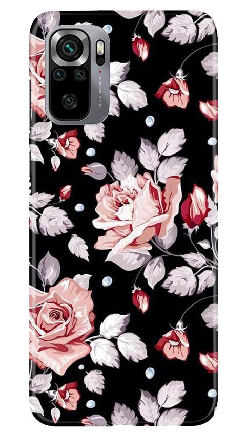 Pink rose Mobile Back Case for Redmi Note 10S (Design - 12) Pink rose Case for Redmi Note 10S
