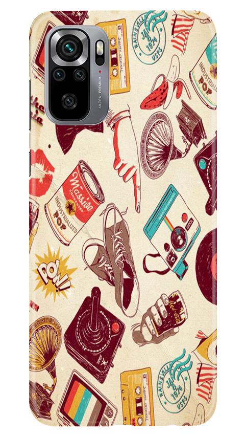 Vintage Mobile Back Case for Redmi Note 10S (Design - 35) Vintage Case for Redmi Note 10S