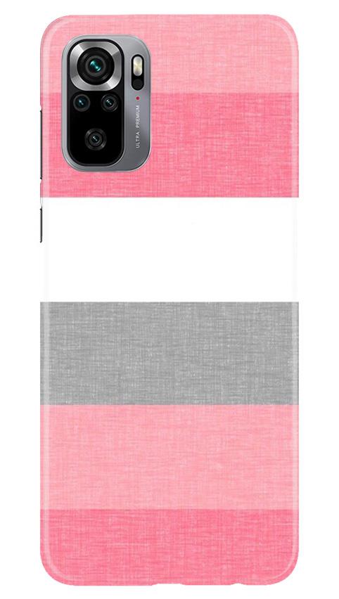 Pink white pattern Mobile Back Case for Redmi Note 10S (Design - 55) Pink white pattern Case for Redmi Note 10S