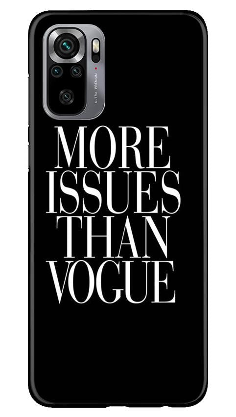 More Issues than Vague Mobile Back Case for Redmi Note 10S (Design - 74) More Issues than Vague Case for Redmi Note 10S