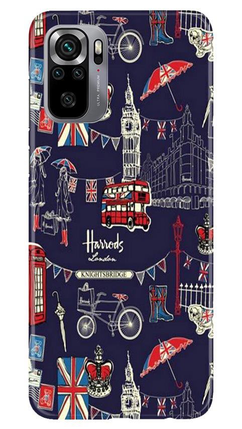 Love London Mobile Back Case for Redmi Note 10S (Design - 75) Love London Case for Redmi Note 10S