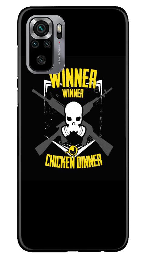 Winner Winner Chicken Dinner Mobile Back Case for Redmi Note 10S (Design - 178) Winner Winner Chicken Dinner Case for Redmi Note 10S (Design - 178)