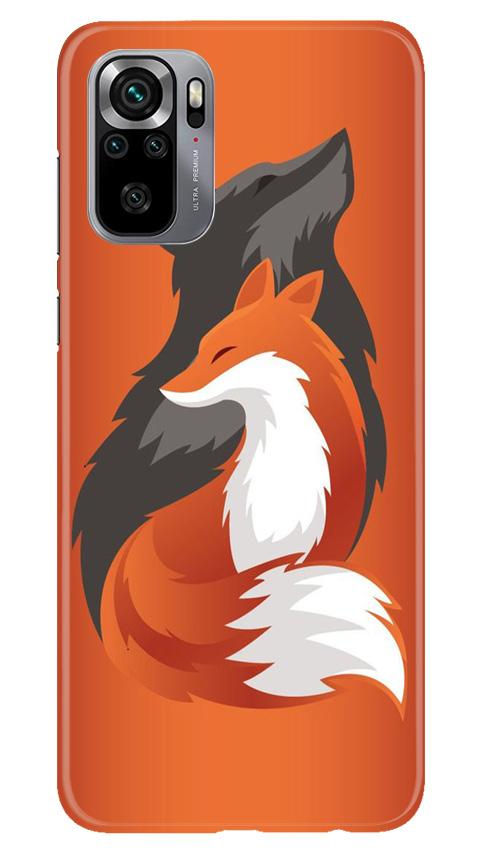 Wolf Mobile Back Case for Redmi Note 10S (Design - 224) Wolf Case for Redmi Note 10S (Design No. 224)