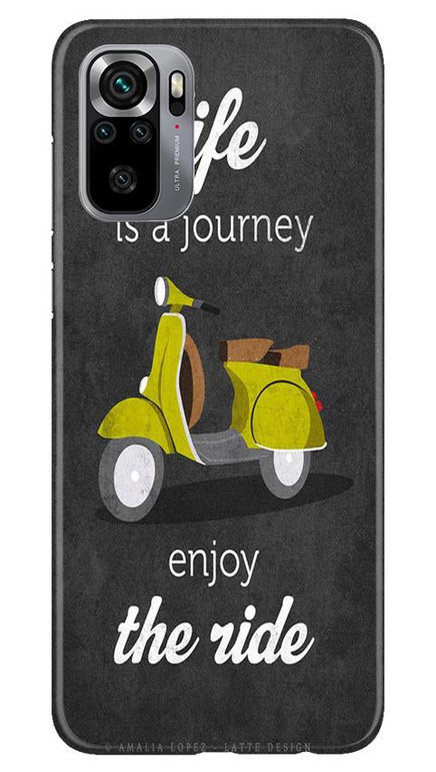 Life is a Journey Mobile Back Case for Redmi Note 10S (Design - 261) Life is a Journey Case for Redmi Note 10S (Design No. 261)