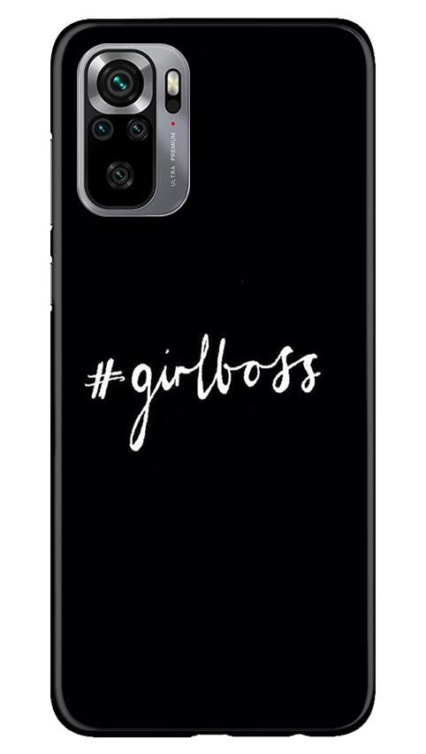 #GirlBoss Mobile Back Case for Redmi Note 10S (Design - 266) #GirlBoss Case for Redmi Note 10S (Design No. 266)
