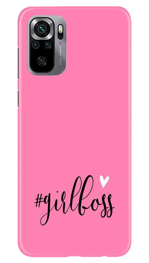 Girl Boss Pink Mobile Back Case for Redmi Note 10S (Design - 269) Girl Boss Pink Case for Redmi Note 10S (Design No. 269)