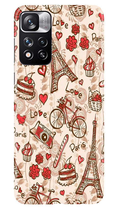 Love Paris Mobile Back Case for Redmi Note 11 Pro (Design - 103) Love Paris Case for Redmi Note 11 Pro (Design - 103)