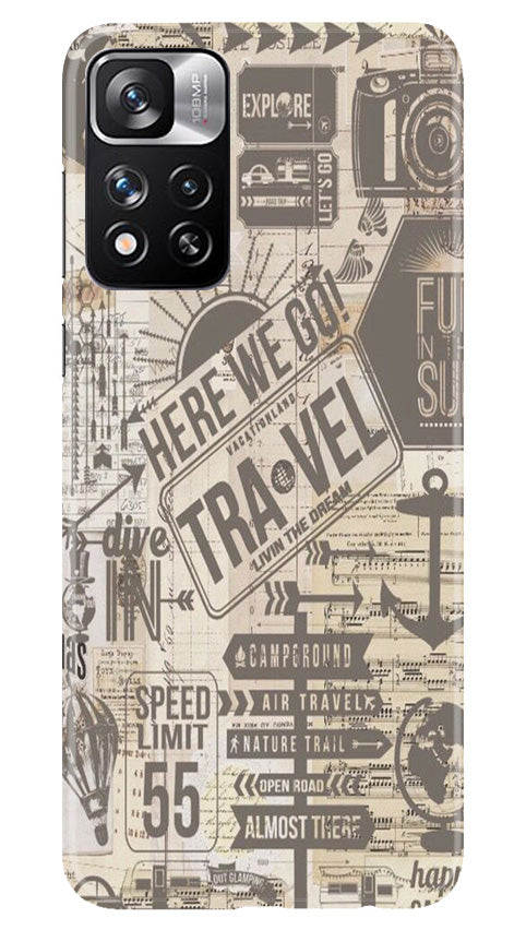 Travel Mobile Back Case for Redmi Note 11 Pro (Design - 104) Travel Case for Redmi Note 11 Pro (Design - 104)