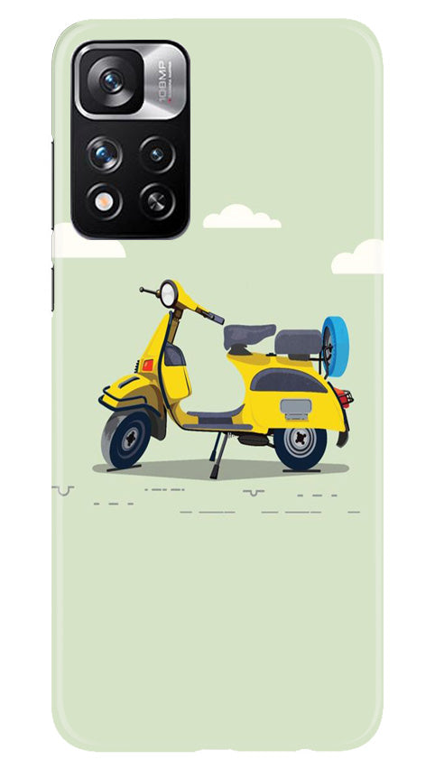 Vintage Scooter Mobile Back Case for Redmi Note 11 Pro (Design - 229) Vintage Scooter Case for Redmi Note 11 Pro (Design No. 229)