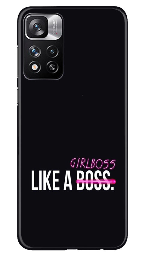 Like a Girl Boss Mobile Back Case for Redmi Note 11 Pro (Design - 234) Like a Girl Boss Case for Redmi Note 11 Pro (Design No. 234)