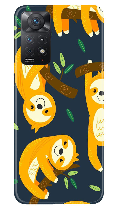 Racoon Pattern Mobile Back Case for Redmi Note 11 Pro 5G (Design - 2) Racoon Pattern Case for Redmi Note 11 Pro 5G