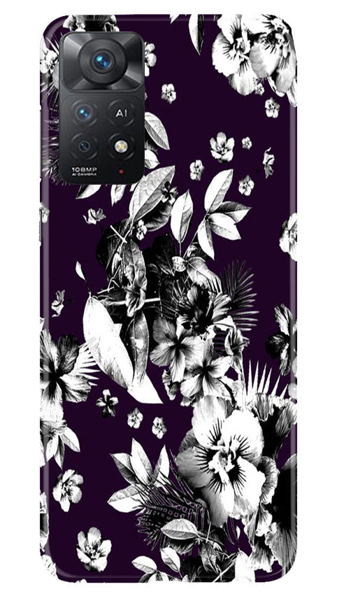 white flowers Mobile Back Case for Redmi Note 11 Pro 5G (Design - 7) white flowers Case for Redmi Note 11 Pro 5G