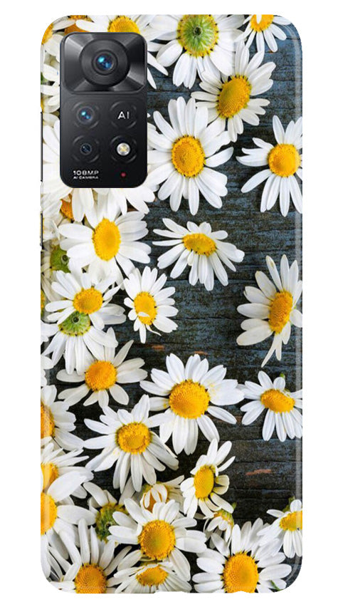 White flowers2 Mobile Back Case for Redmi Note 11 Pro 5G (Design - 62) White flowers2 Case for Redmi Note 11 Pro 5G