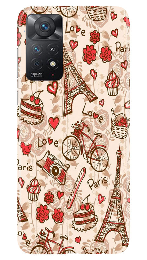 Love Paris Mobile Back Case for Redmi Note 11 Pro 5G (Design - 103) Love Paris Case for Redmi Note 11 Pro 5G (Design - 103)